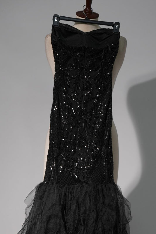Fish style sequence dress