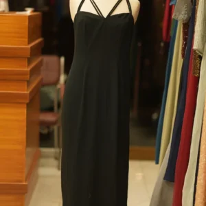 Black strip style maxi