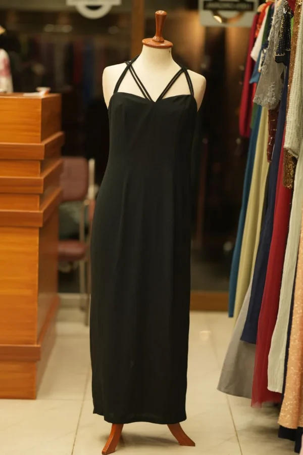 Black strip style maxi