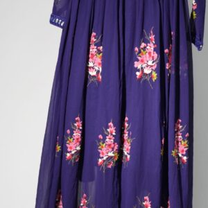 Full sleeves embroided dress