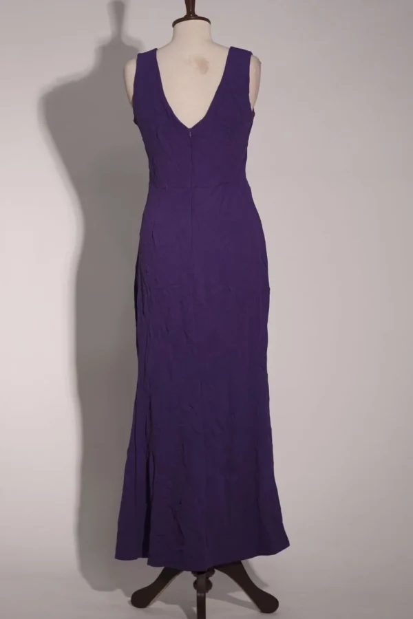 v-neck blue maxi - Image 4